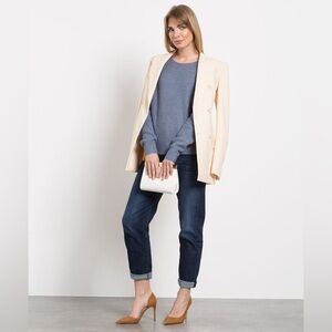 max mara finnici cashmere silk knit long sleeve sweater